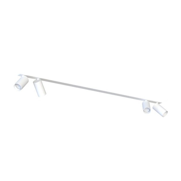 Spot de plafond blanc encastré 118 cm de long 4-flamme blanc GU10