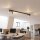 Spot de plafond orientable 118 cm de long 4x GU10 noir laiton