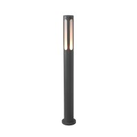 Borne déclairage IP42 E27 100 cm de haut en noir