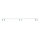 Projecteur de plafond blanc 200 cm de long 6 flammes GU10 orientables