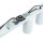 Projecteur de plafond blanc 200 cm de long 6 flammes GU10 orientables