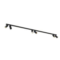 Spot de plafond 200 cm grand 6-flamme GU10 en noir or...