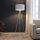 Tripod Lampadaire Blanc E27 156 cm Métal Tissu