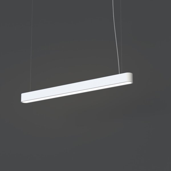 Suspension Blanc 3000 K 2300 lm T8 LED allongée 95 cm