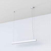 Suspension Blanc 3000 K 2300 lm T8 LED allongée 95 cm