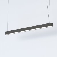 Suspension Gris T8 LED avec 3000 K blanc chaud L : 125 cm...