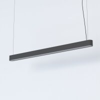 Suspension Gris T8 LED avec 3000 K blanc chaud L : 125 cm...