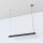 Suspension Gris T8 LED avec 3000 K blanc chaud L : 125 cm de long