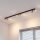 Grand spot de plafond 2 m de long 6 flammes GU10 noir laiton