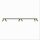 Grand spot de plafond 2 m de long 6 flammes GU10 noir laiton