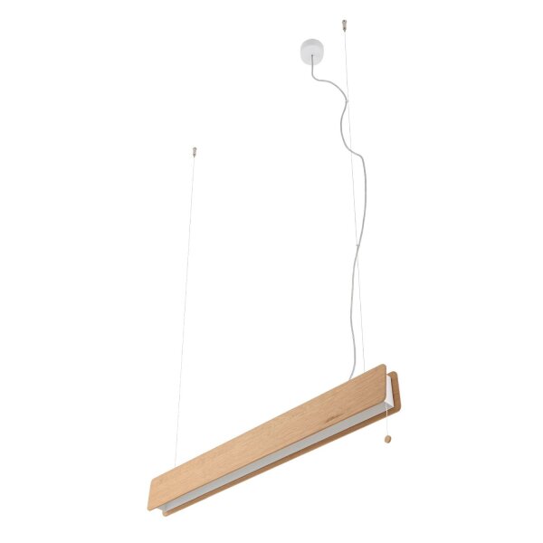 Suspension en bois Interrupteur à tirette 98 cm de large Table de salle à manger