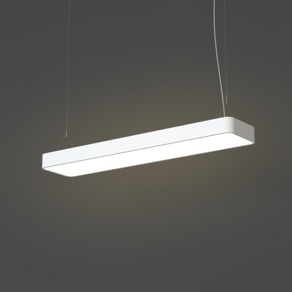 Suspension Blanc T8 LED avec 3000 K blanc chaud L : 93,5 cm long