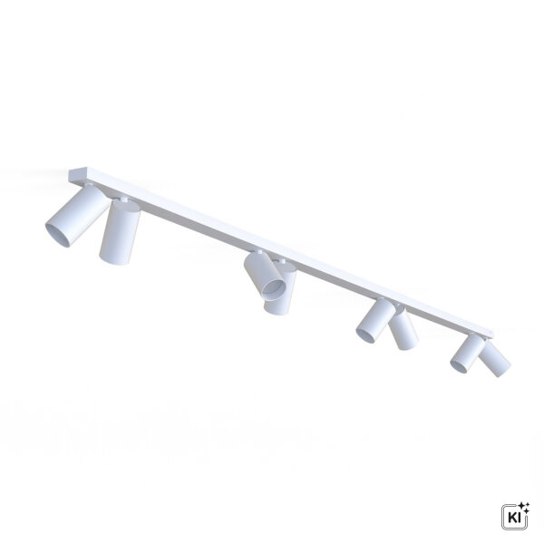 Projecteur de plafond 8 flammes GU10 blanc 3 m de long Moderne COLENE