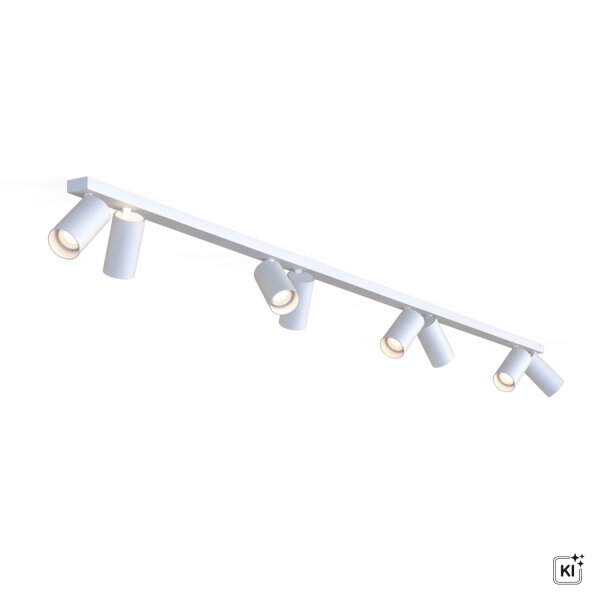 Projecteur de plafond 8 flammes GU10 blanc 3 m de long Moderne COLENE