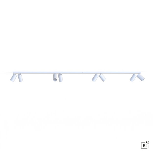 Projecteur de plafond 8 flammes GU10 blanc 3 m de long Moderne COLENE
