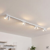 Projecteur de plafond 8 flammes GU10 blanc 3 m de long...