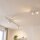 Spot de plafond 8 flammes GU10 2x 1,5 m blanc métal ajustable