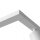 Spot de plafond 8 flammes GU10 2x 1,5 m blanc métal ajustable