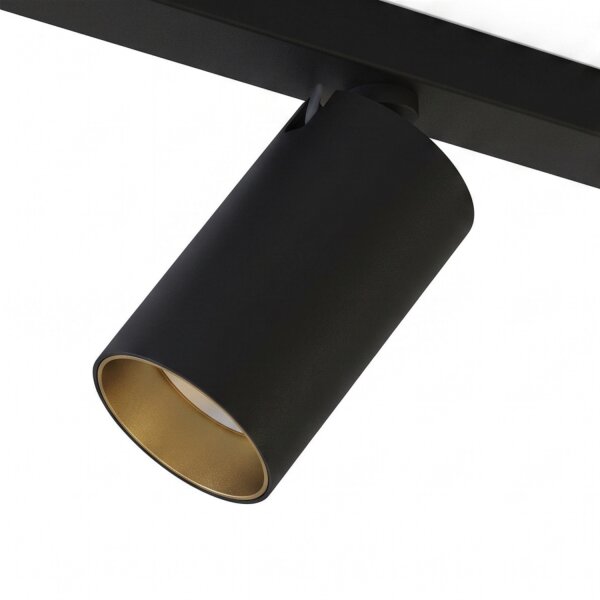Spot de plafond ajustable noir 3 m de long 8-flamme GU10