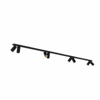 Spot de plafond ajustable noir 3 m de long 8-flamme GU10