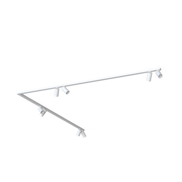 Spot de plafond grand 2x 2 m 8-flamme blanc GU10 orientable