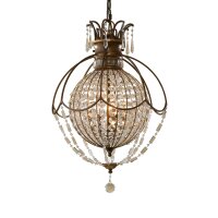 Somptueuse lampe suspendue NOBLES cristal Abat-jour...