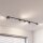 Grand spot de plafond 400 cm de long 8-flamme en noir or GU10
