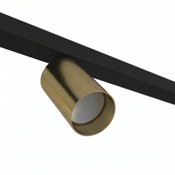 Spot de plafond réglable 3 m de long noir laiton 8 flammes