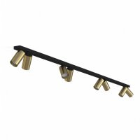 Spot de plafond r&eacute;glable 3 m de long noir laiton 8...