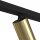 Spot de plafond réglable 3 m de long noir laiton 8 flammes