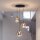 Suspension 3 flammes noir chrome E27 verre métal
