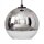 Suspension 3 flammes noir chrome E27 verre métal