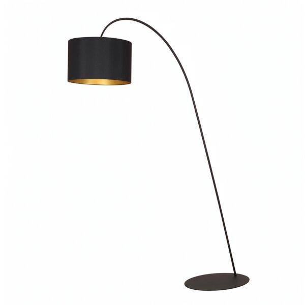 Luminaire en arc 205 cm en noir or E27 Salon