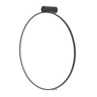 Applique murale LED Noir 3000 K 660 lm &Oslash; 60 cm Anneau