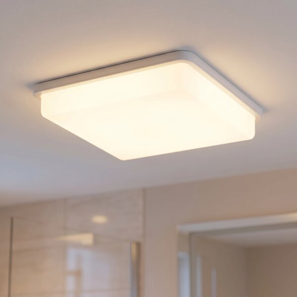 Plafonnier intérieur salle de bain IP44 détecteur de mouvement blanc E27
