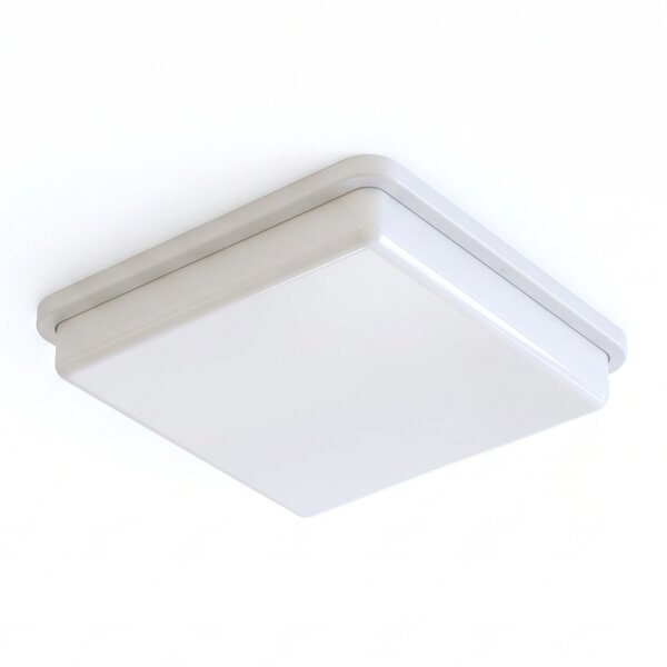 Plafonnier salle de bain IP44 blanc E27 L : 25 cm petit