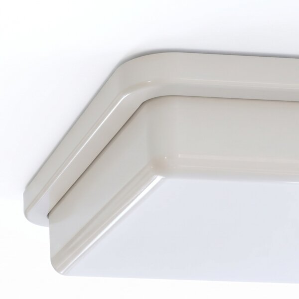 Plafonnier salle de bain IP44 blanc E27 L : 25 cm petit