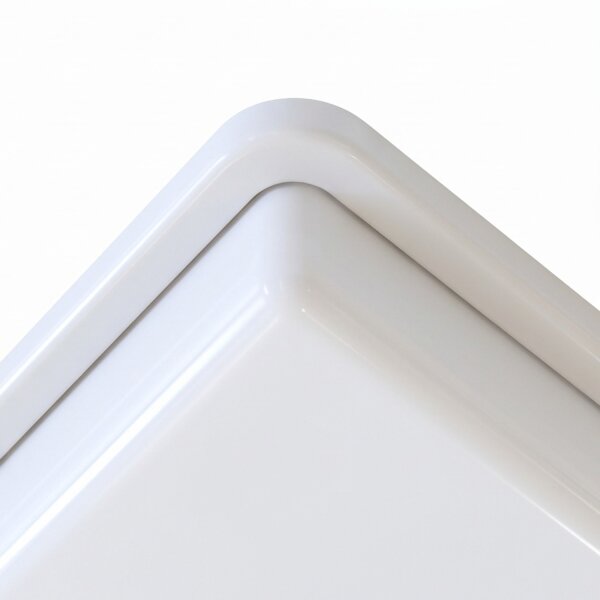 Plafonnier salle de bain IP44 blanc E27 L : 25 cm petit