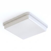 Plafonnier salle de bain IP44 blanc E27 L : 25 cm petit