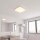 Plafonnier salle de bain IP44 blanc E27 L : 25 cm petit