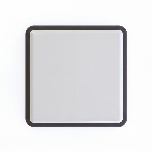 Plafonnier rectangulaire IP44 E27 Noir Blanc Moderne L : 25 cm
