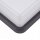 Plafonnier rectangulaire IP44 E27 Noir Blanc Moderne L : 25 cm