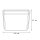 Plafonnier rectangulaire IP44 E27 Noir Blanc Moderne L : 25 cm