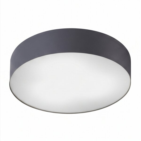Plafonnier Gris 3x E14 Ø 40,5 cm rond faible éblouissement