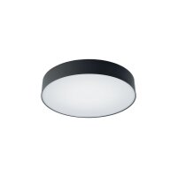 Plafonnier LED 4000 K 2200 lm Ø 40,5 cm rond noir