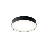 Plafonnier LED 4000 K 2200 lm Ø 40,5 cm rond noir