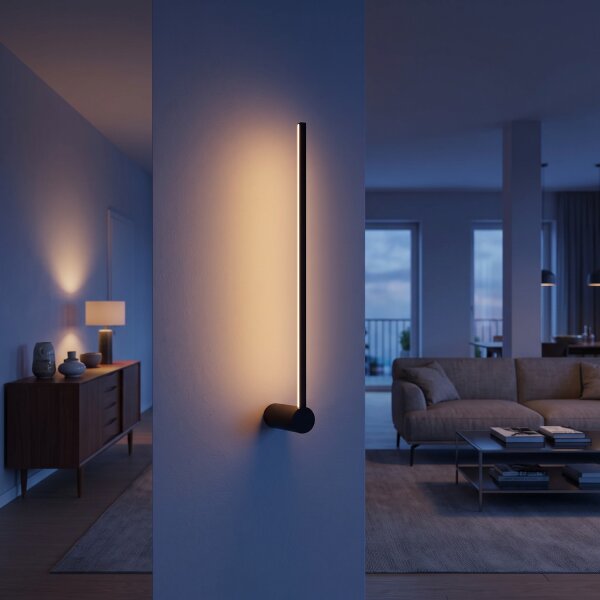 Applique LED 3000 K 360 lm noir lumière indirecte