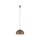 Suspension ronde Ø 33 cm brun mat métal GX53