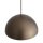 Suspension ronde Ø 33 cm brun mat métal GX53