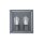 Applique extérieure 2 flammes IP54 graphite E14 verre aluminium